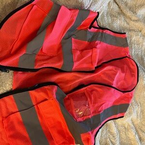 High-Visibility Pink Safety Vest